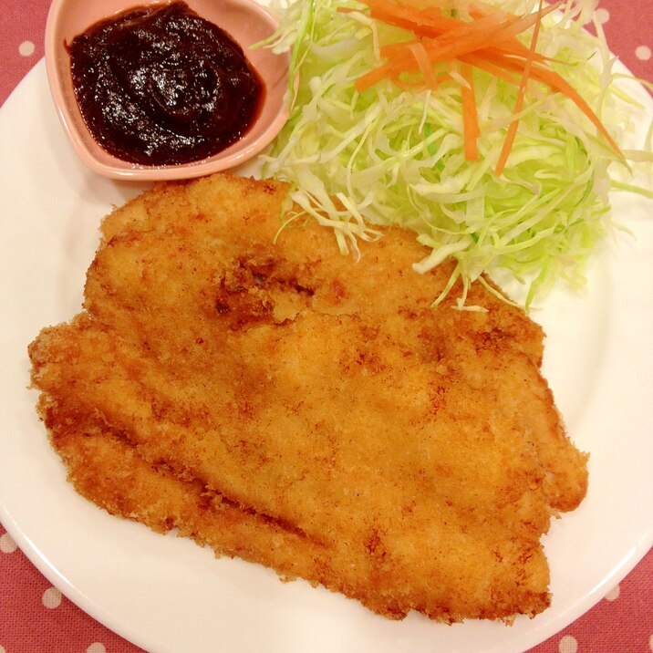 *味噌チキンカツ*天ぷら粉で簡単に。